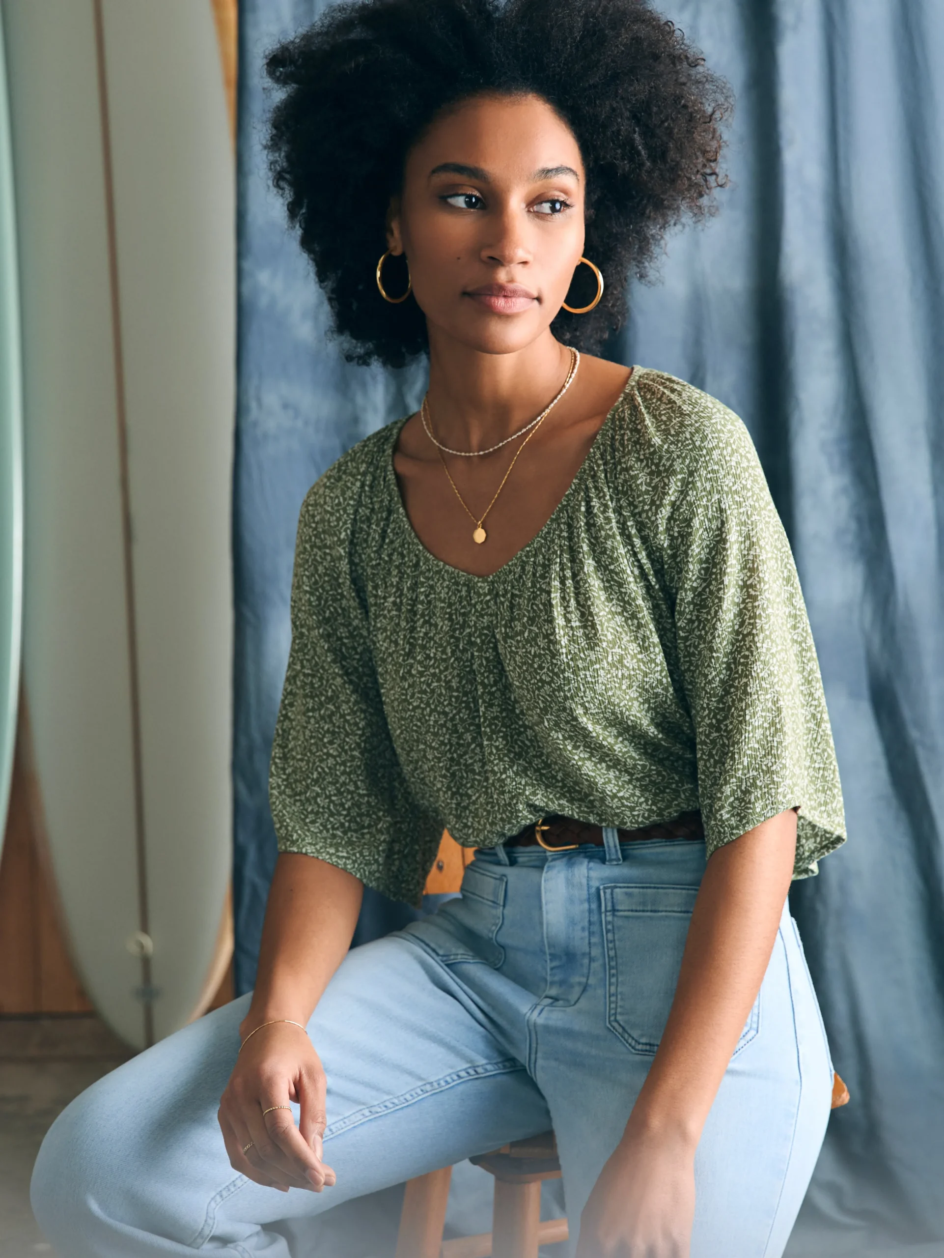 Amira Top -*Faherty Brand Discount