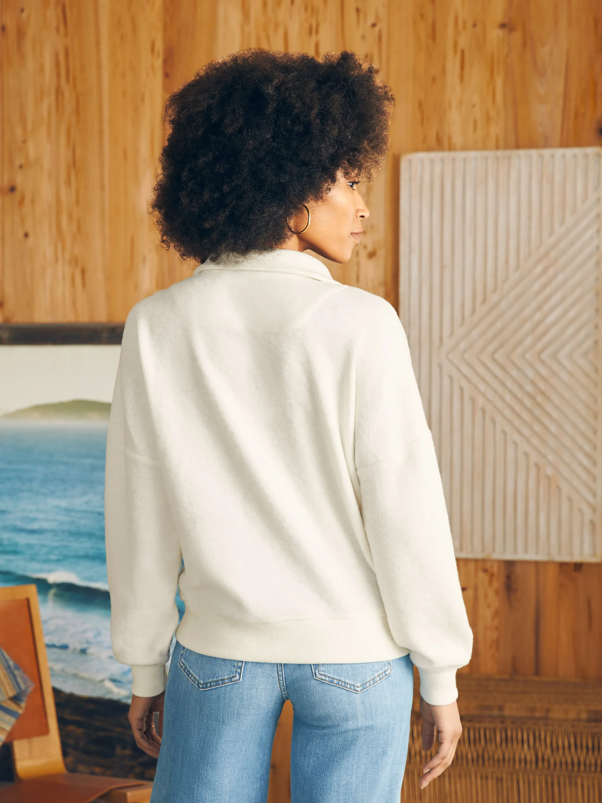 Beach Fleece Quarter Zip -*Faherty Brand Discount