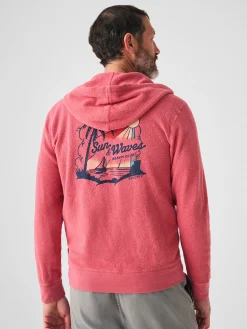 Beach Fleece Zip Hoodie -*Faherty Brand Sale