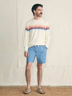 Cabana Towel Terry Crewneck -*Faherty Brand Clearance