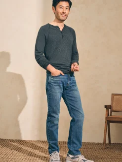 Cloud Cotton Long-Sleeve Henley (Tall) -*Faherty Brand Online
