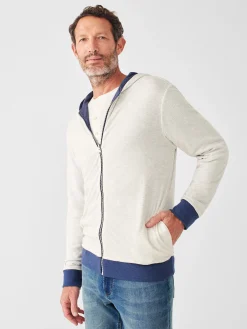 Cloud Cotton Reversible Zip Hoodie -*Faherty Brand Sale