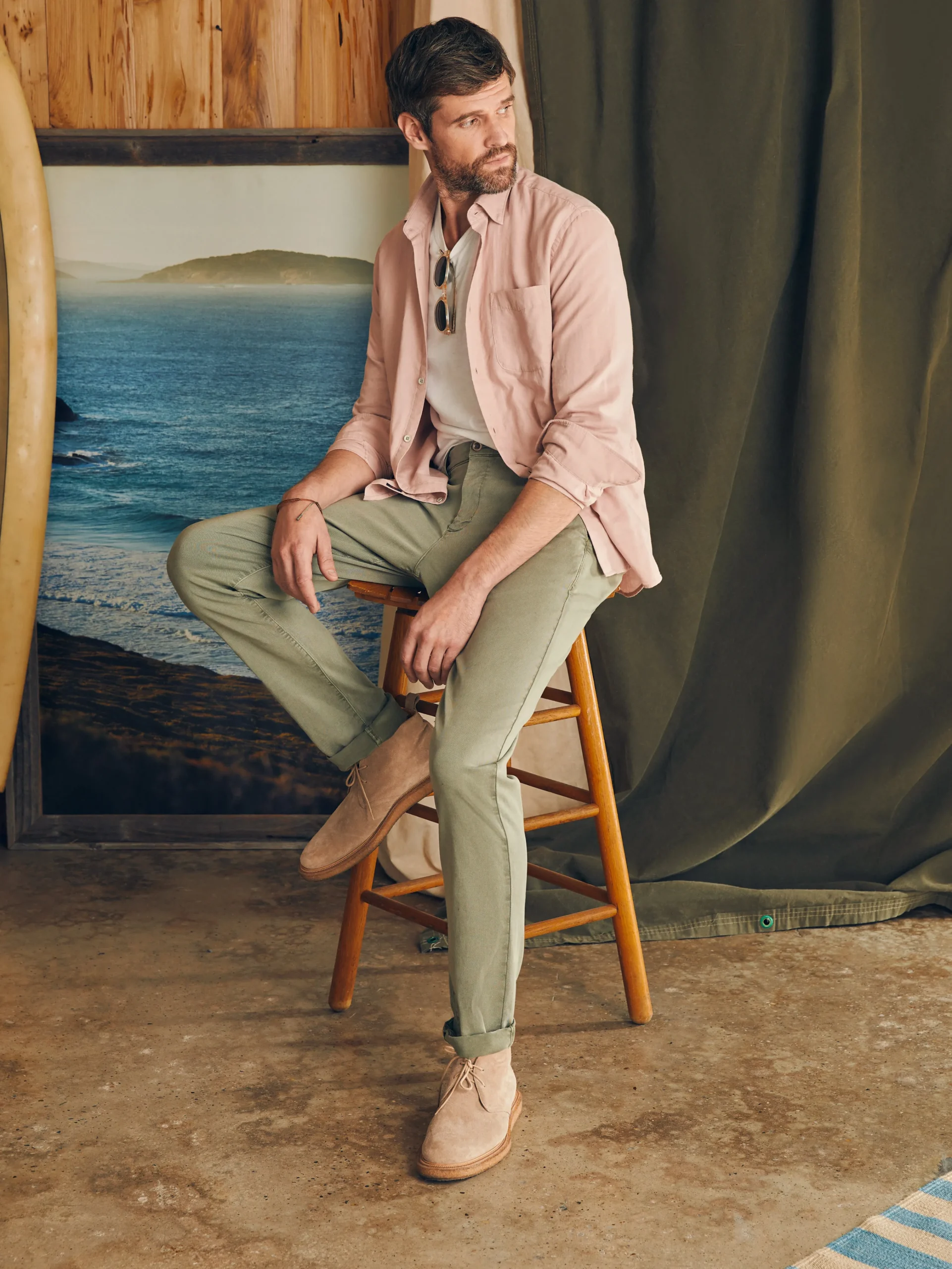 Coastline Stretch Chino (32" Inseam) -*Faherty Brand Discount