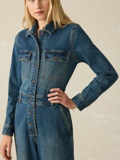 Denim Michelle Jumpsuit -*Faherty Brand Outlet