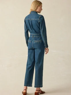 Denim Michelle Jumpsuit -*Faherty Brand Outlet
