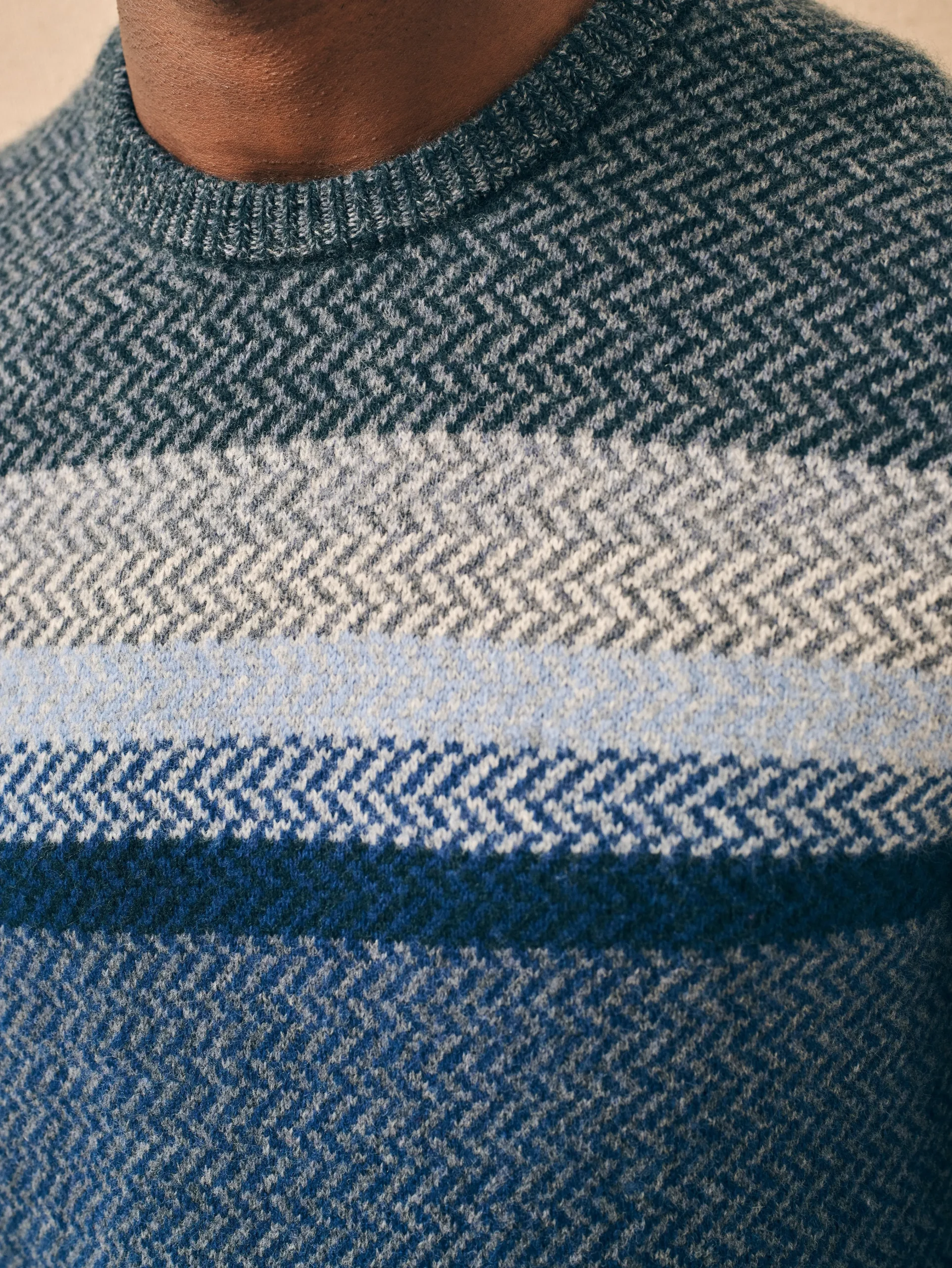 Donegal Ombre Crew -*Faherty Brand Online