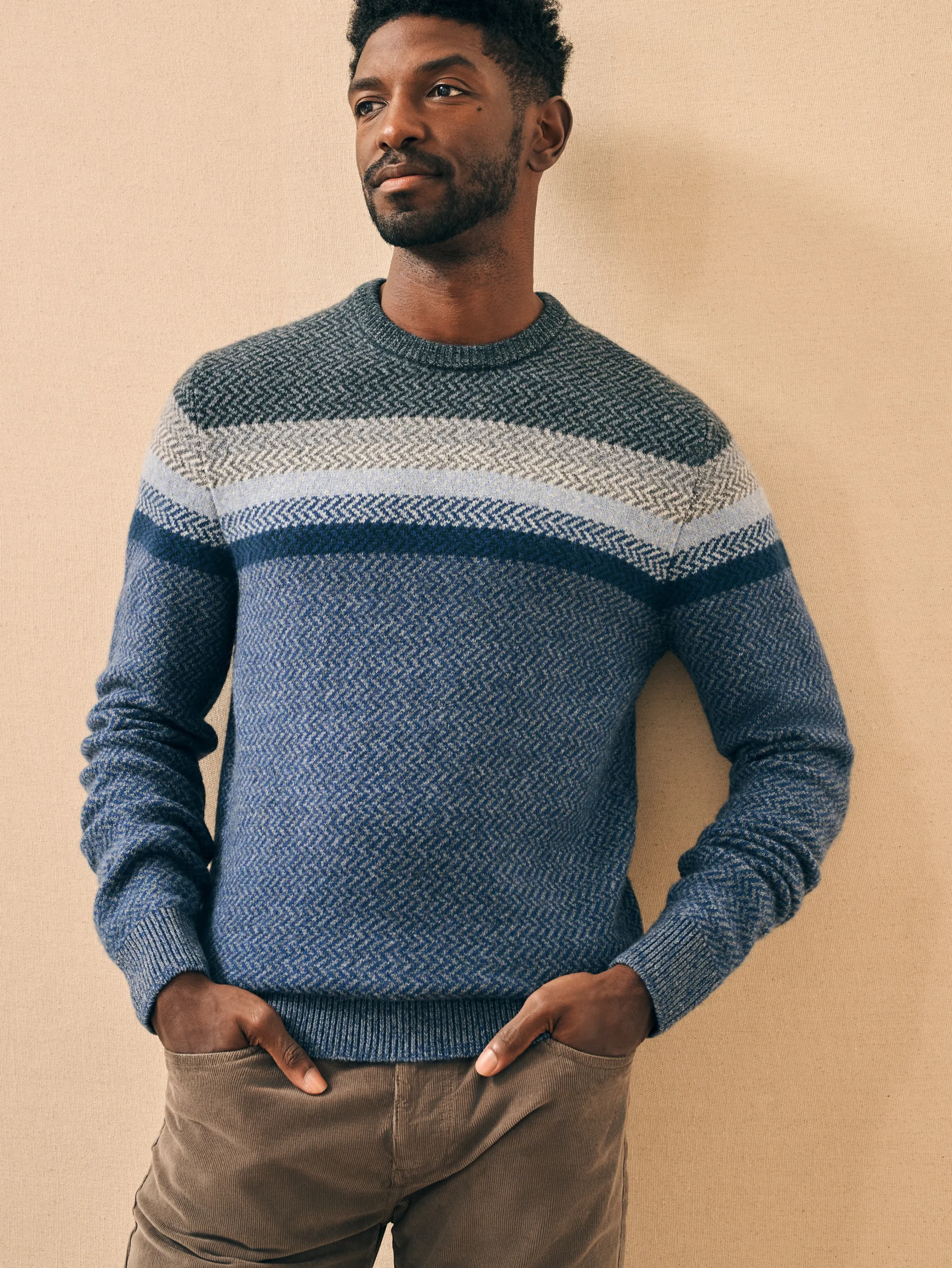 Donegal Ombre Crew -*Faherty Brand Online