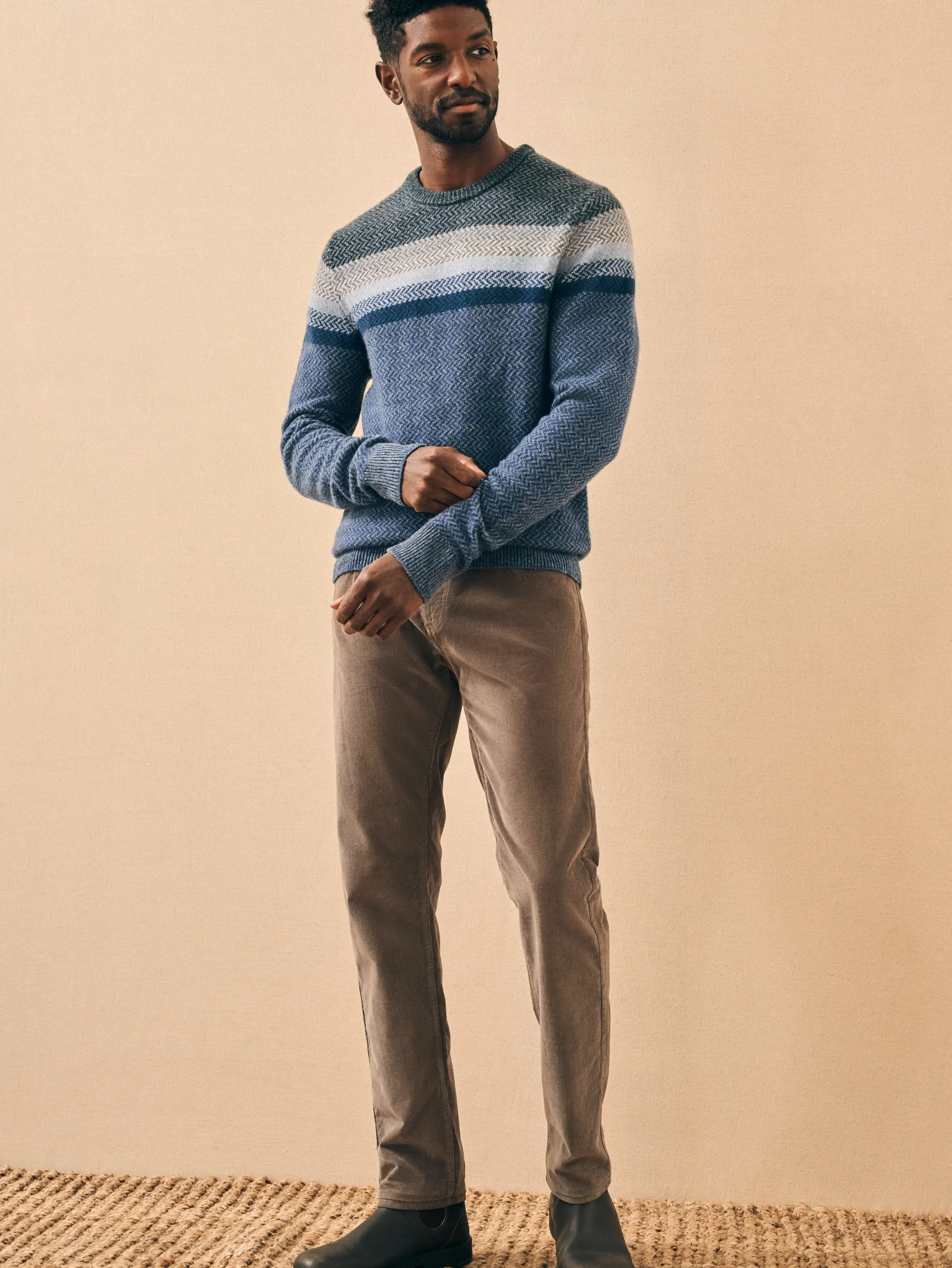 Donegal Ombre Crew -*Faherty Brand Online