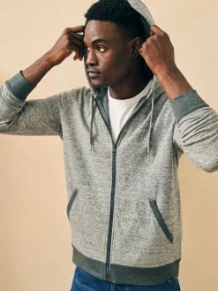 Double Knit Zip Hoodie -*Faherty Brand