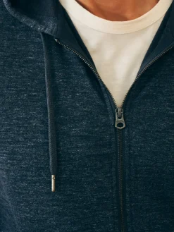 Double Knit Zip Hoodie -*Faherty Brand