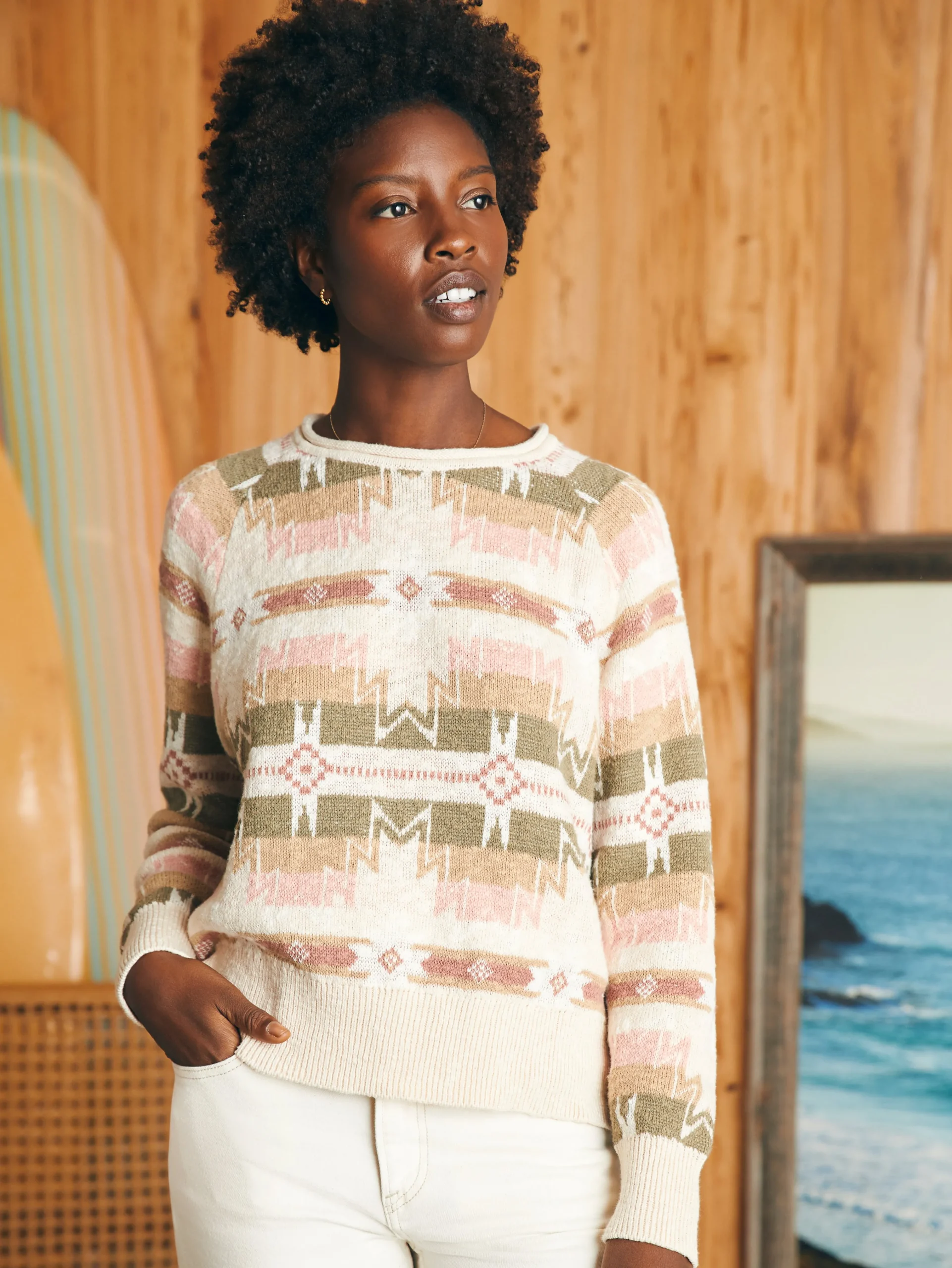 Doug Good Feather Cotton Slub Pullover -*Faherty Brand Outlet