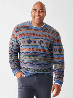Doug Good Feather Fair Isle Sweater -*Faherty Brand Best