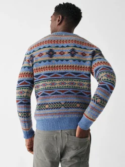 Doug Good Feather Fair Isle Sweater -*Faherty Brand Best