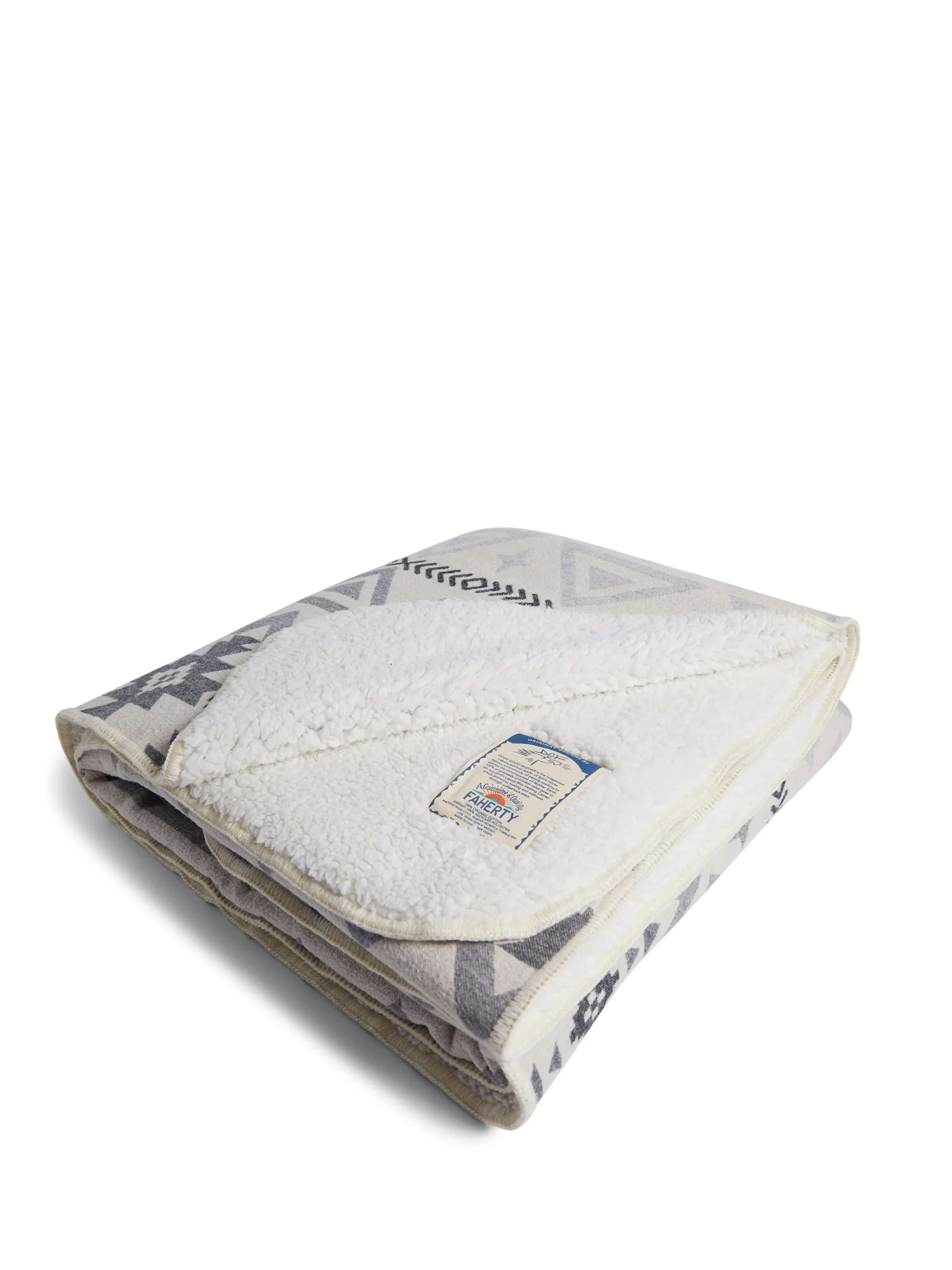 Doug Good Feather Recycled High Pile Fleece Blanket -*Faherty Brand New