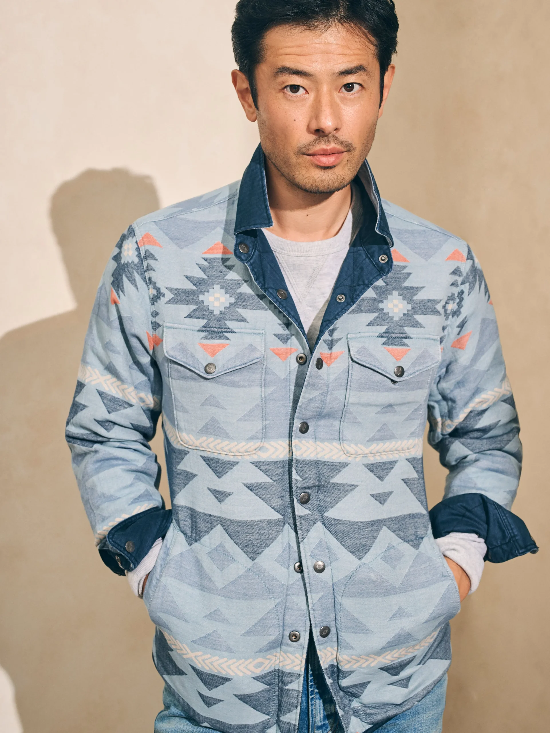 Doug Good Feather Reversible Bondi Jacket -*Faherty Brand