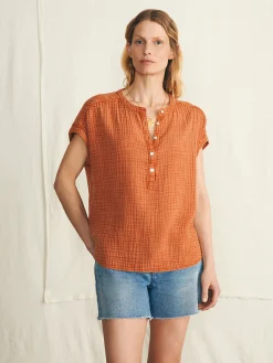 Dream Cotton Gauze Desmond Top -*Faherty Brand Outlet