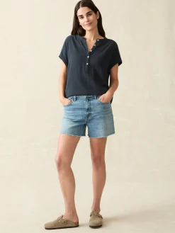 Dream Cotton Gauze Desmond Top -*Faherty Brand Online