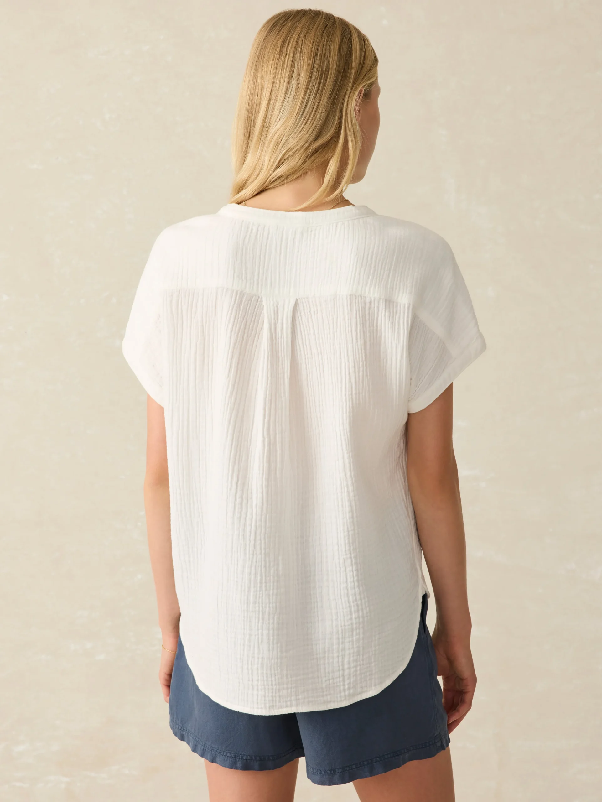 Dream Cotton Gauze Desmond Top -*Faherty Brand New