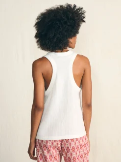 Dream Cotton Gauze Scoop Neck Tank -*Faherty Brand Hot