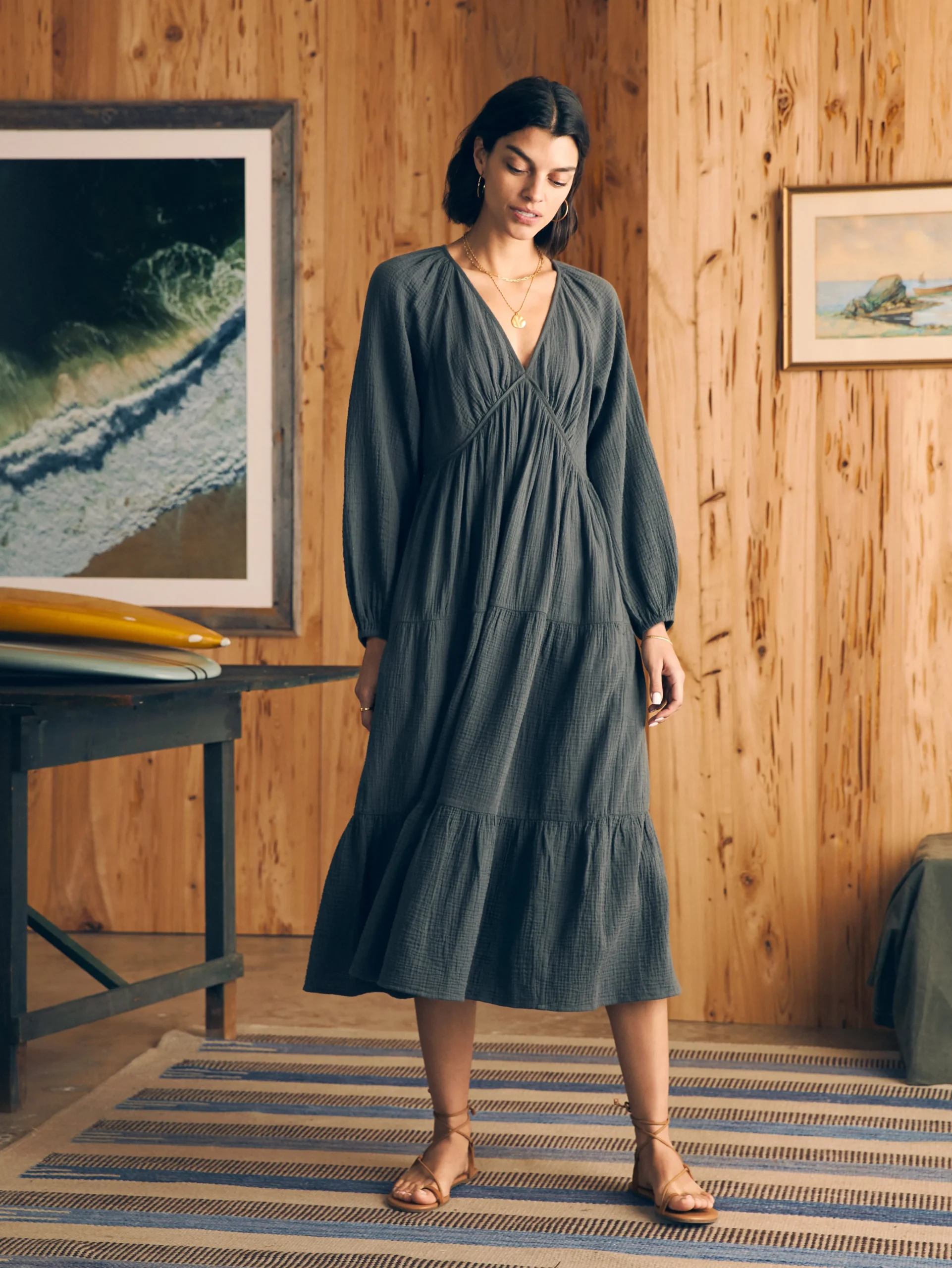 Dream Cotton Gauze Sirene Midi Dress -*Faherty Brand Sale