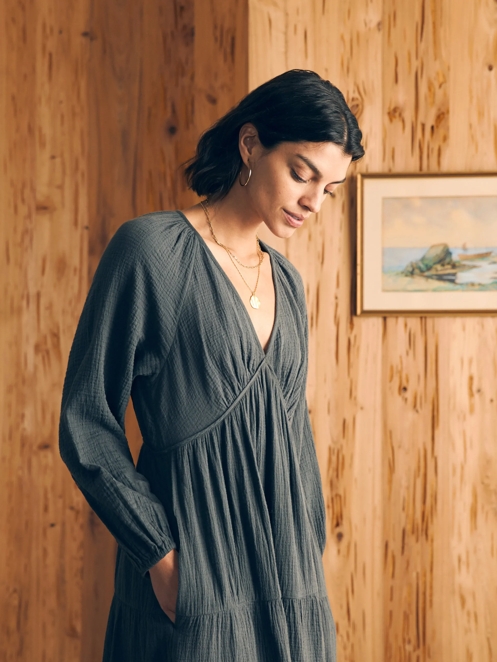 Dream Cotton Gauze Sirene Midi Dress -*Faherty Brand Sale