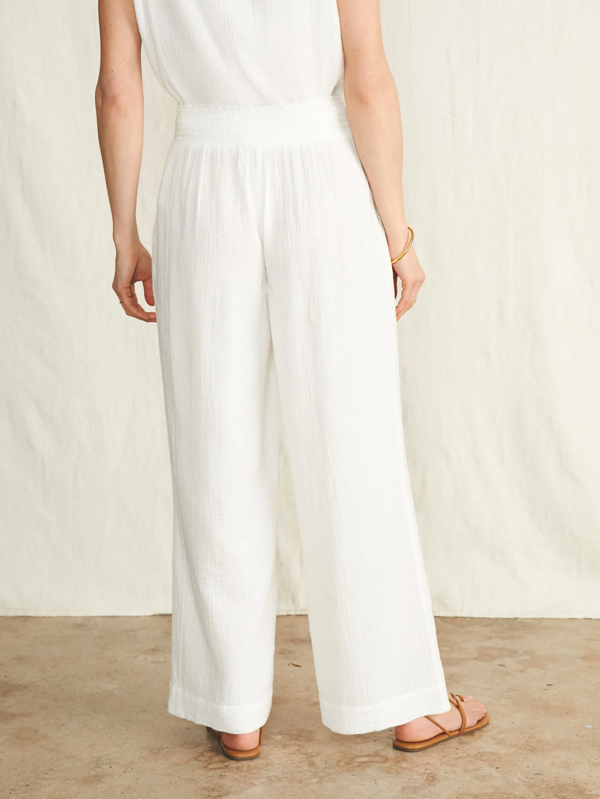 Dream Cotton Gauze Wide Leg Pant -*Faherty Brand Hot