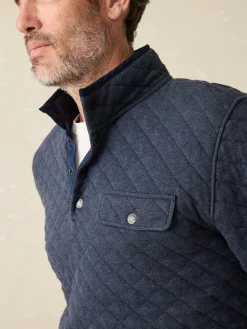 Epic Quilted Fleece Pullover -*Faherty Brand New