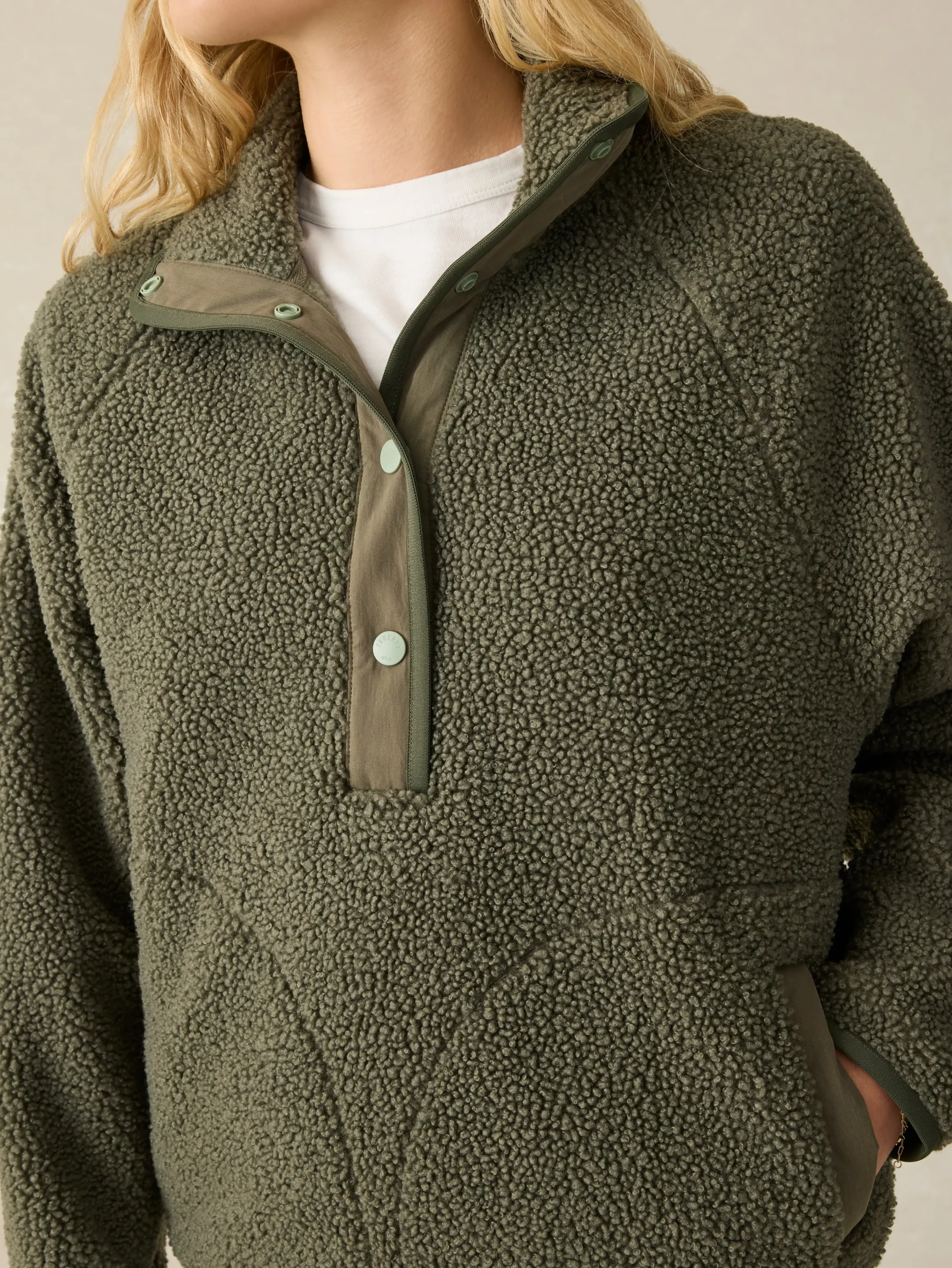 Fireside Fleece Popover -*Faherty Brand