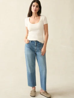 Freestyle Rib Knit Tee -*Faherty Brand Best