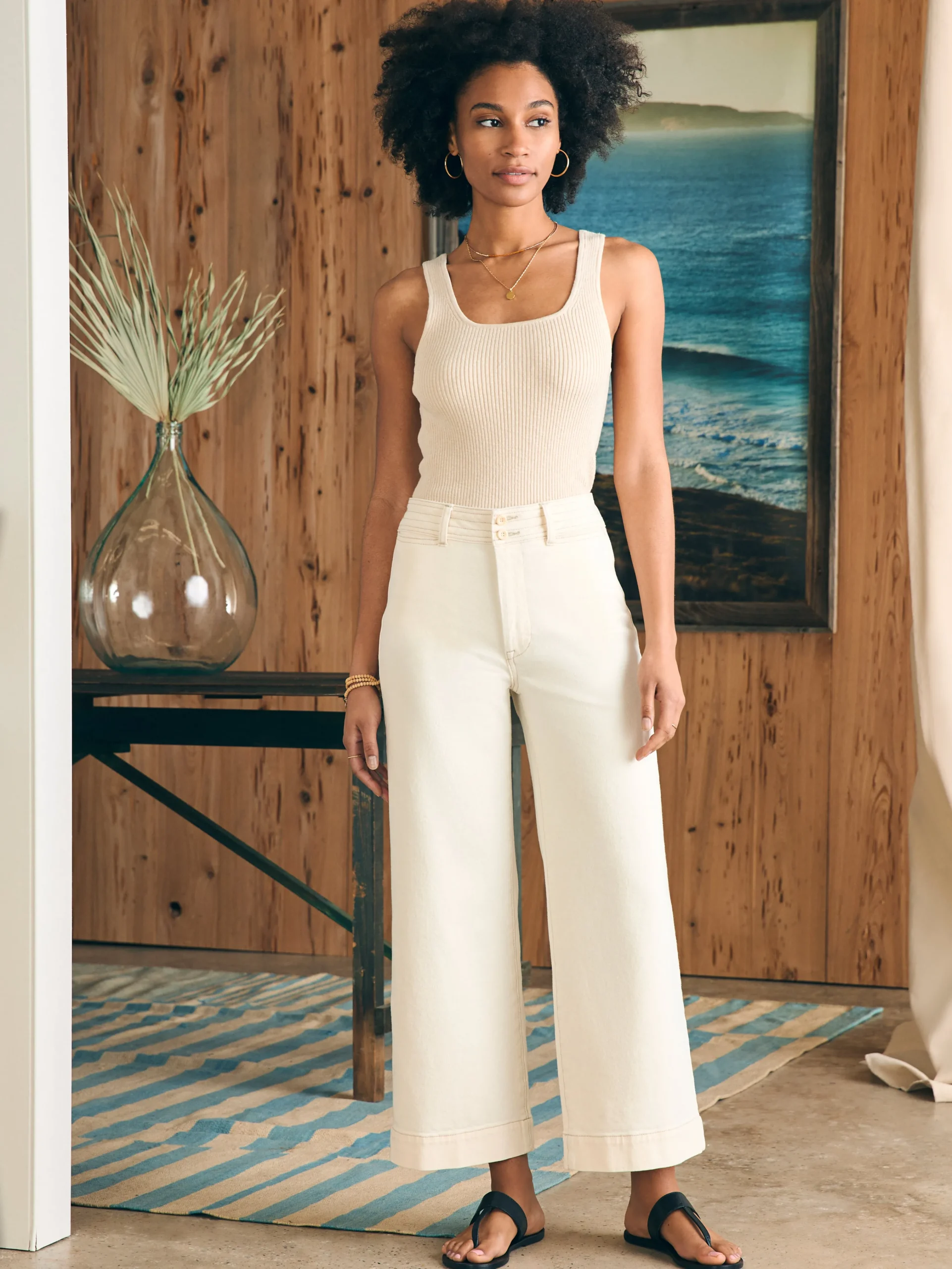 Harbor Crop Jean -*Faherty Brand Hot