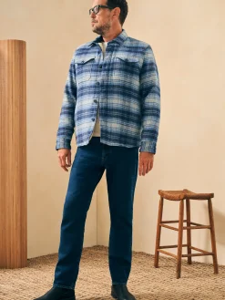 High Pile Fleece Lined Wool CPO -*Faherty Brand Discount