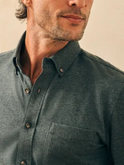 Houndstooth Knit Shirt -*Faherty Brand Outlet