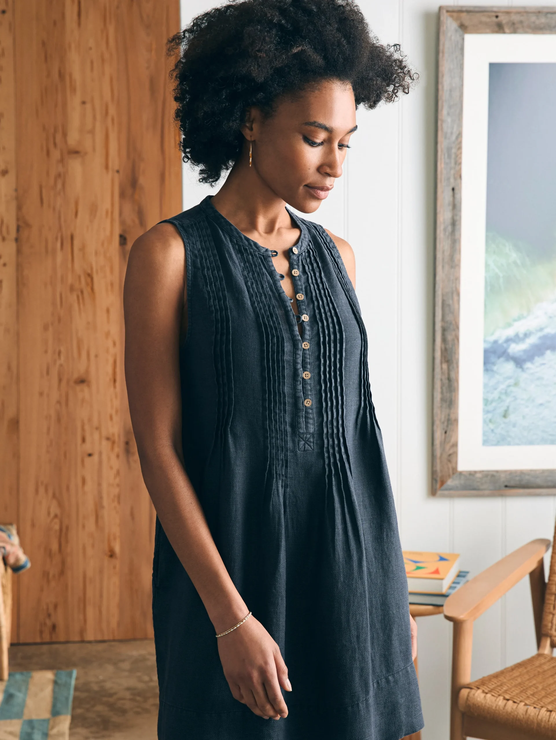 Isha Basketweave Dress -*Faherty Brand Discount