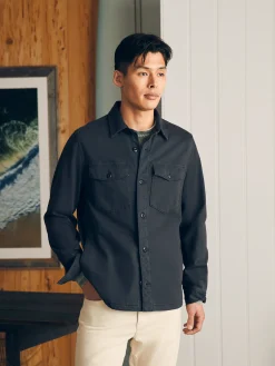 Jersey Shirt Jacket -*Faherty Brand New