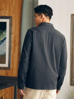 Jersey Shirt Jacket -*Faherty Brand New