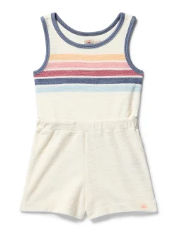 Kids Cabana Towel Terry Romper -*Faherty Brand Outlet
