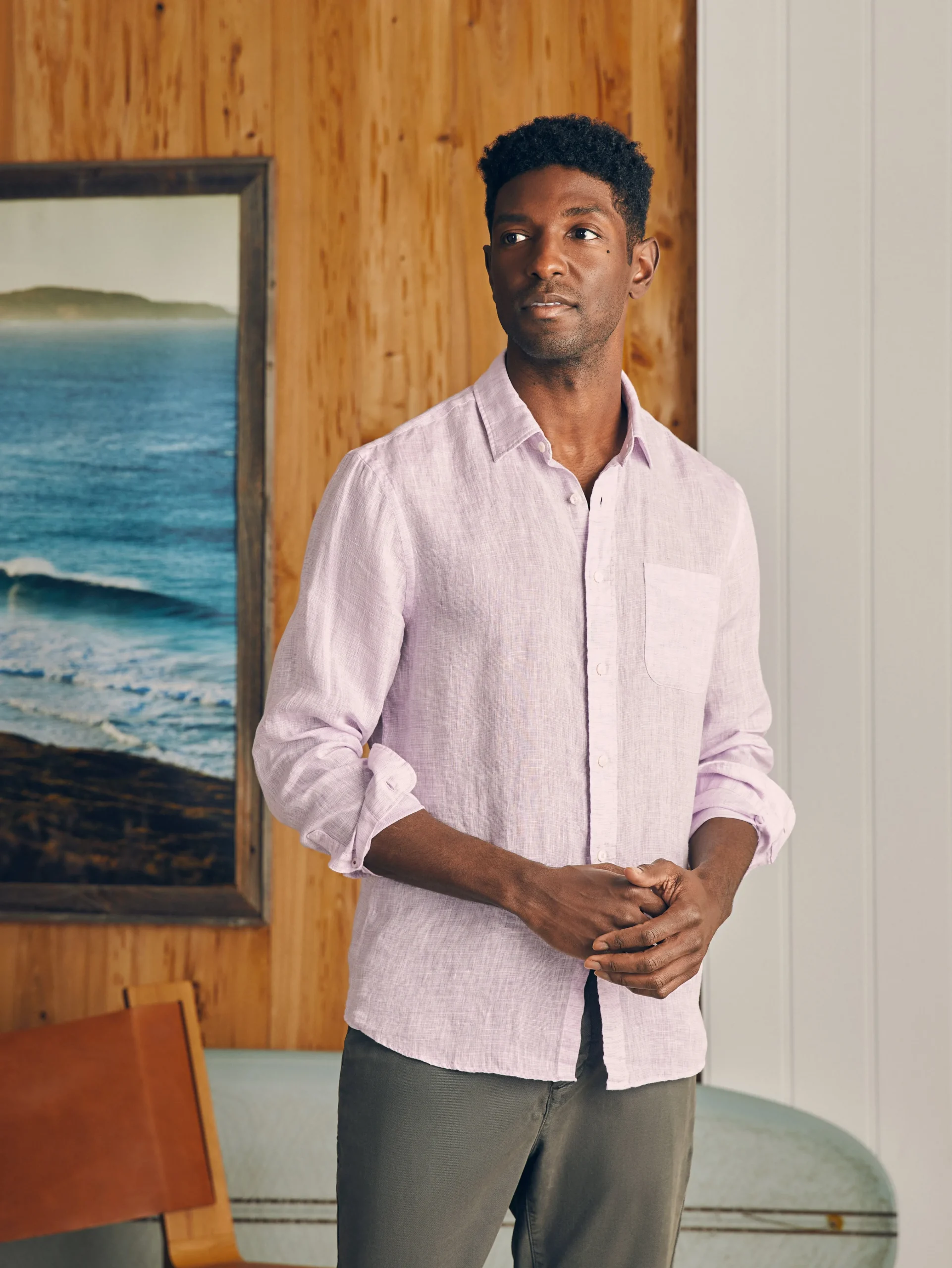 Laguna Linen Shirt (Tall) -*Faherty Brand Clearance