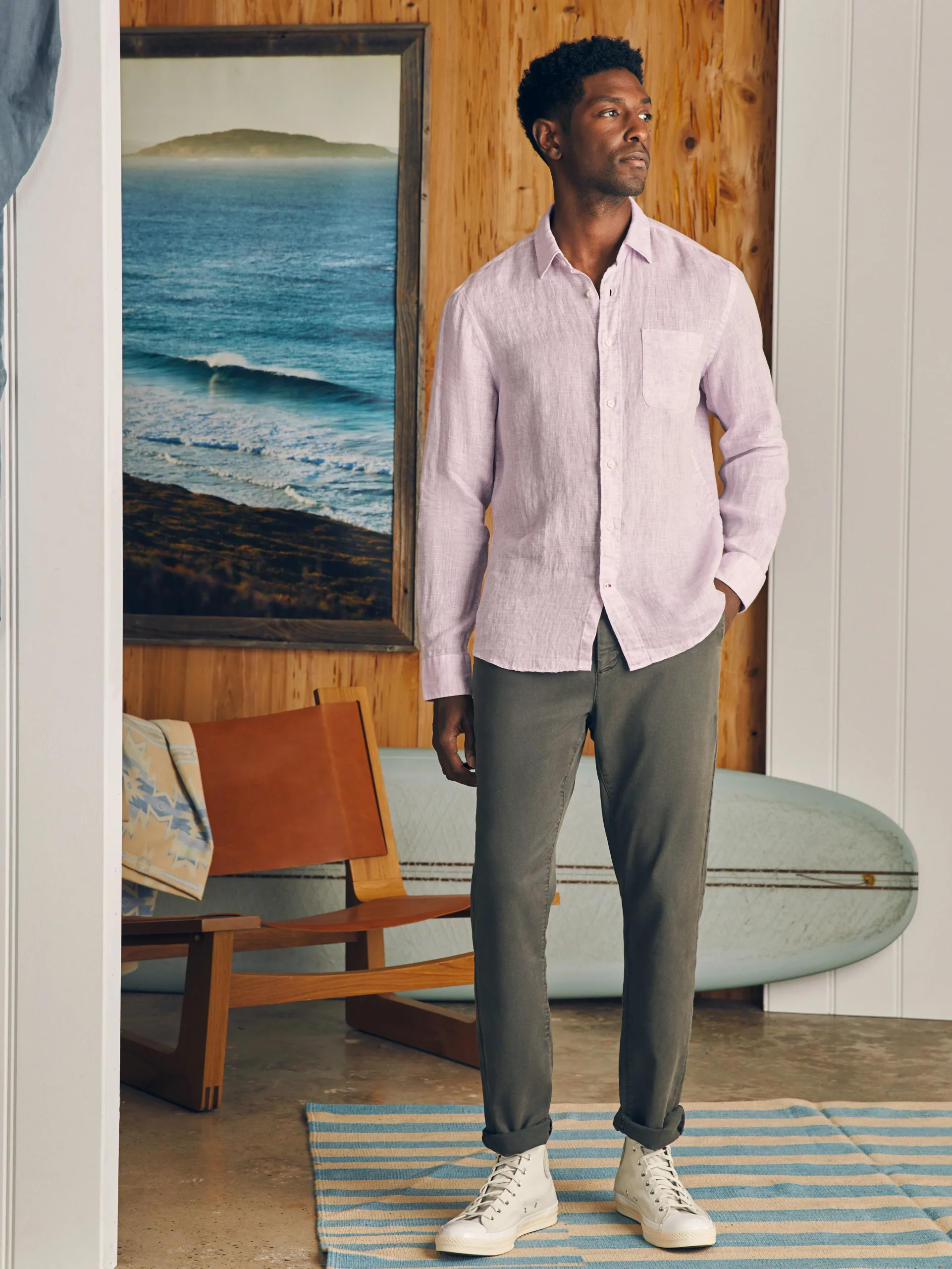 Laguna Linen Shirt (Tall) -*Faherty Brand Clearance