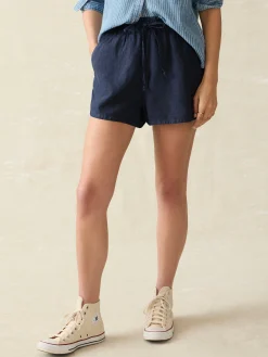 Laguna Linen Tie Waist Short -*Faherty Brand Discount