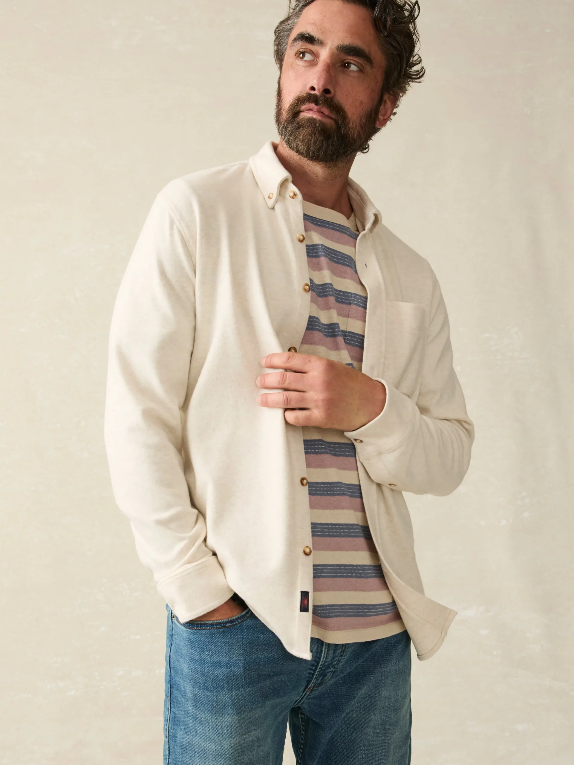 Legend™ Sweater Shirt (Single Pocket) -*Faherty Brand