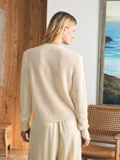 Miramar Linen Cardigan -*Faherty Brand Hot