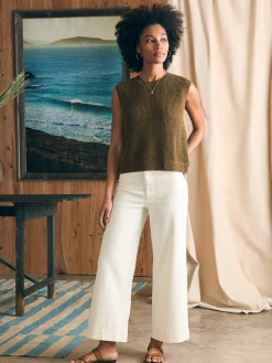 Miramar Linen Muscle Tank -*Faherty Brand Online