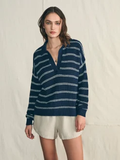 Miramar Linen Polo -*Faherty Brand Hot
