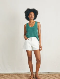 Miramar Linen Scoop Neck Tank -*Faherty Brand Online