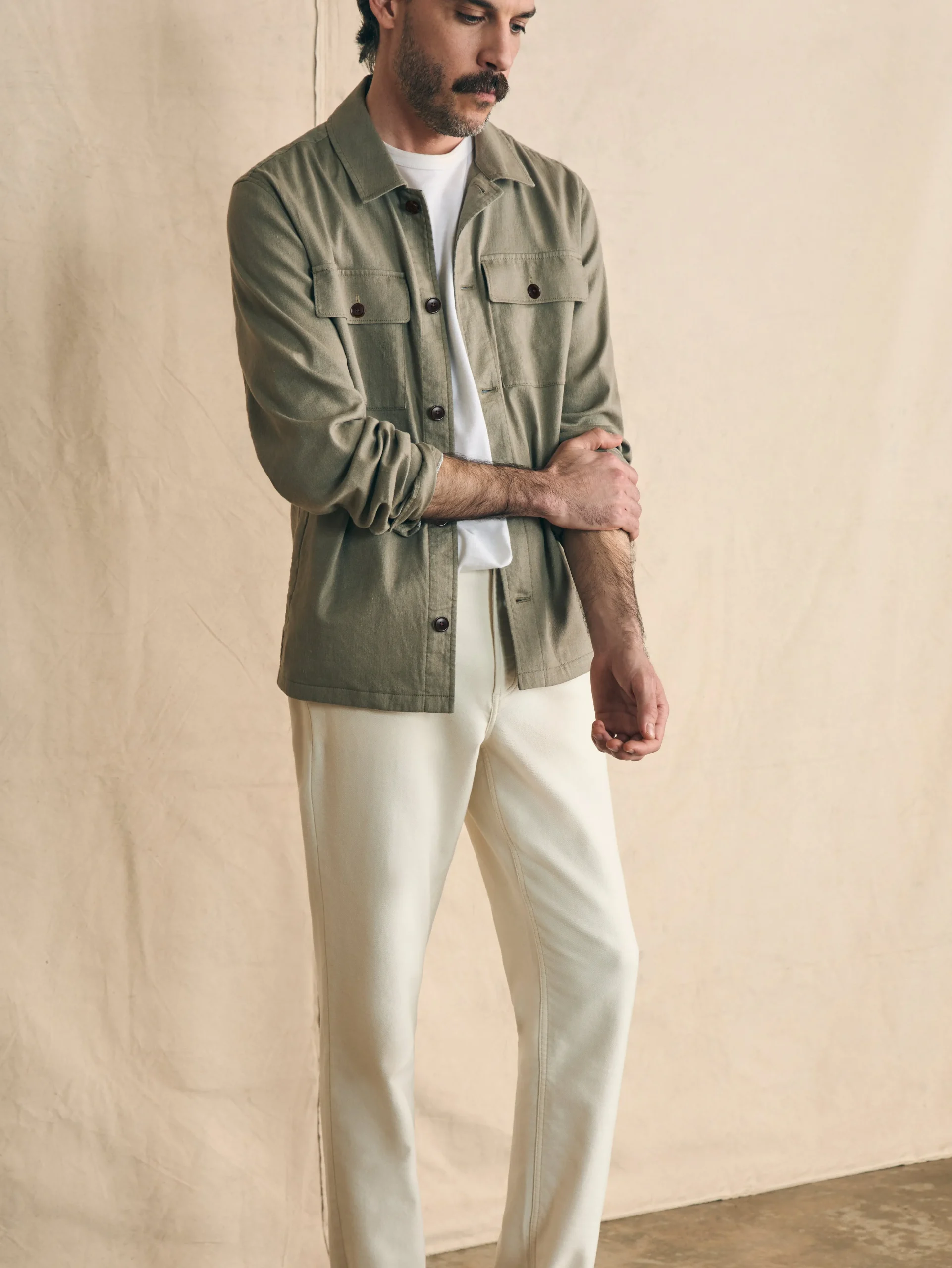 Movement™ Flex Linen Shirt Jacket -*Faherty Brand Clearance