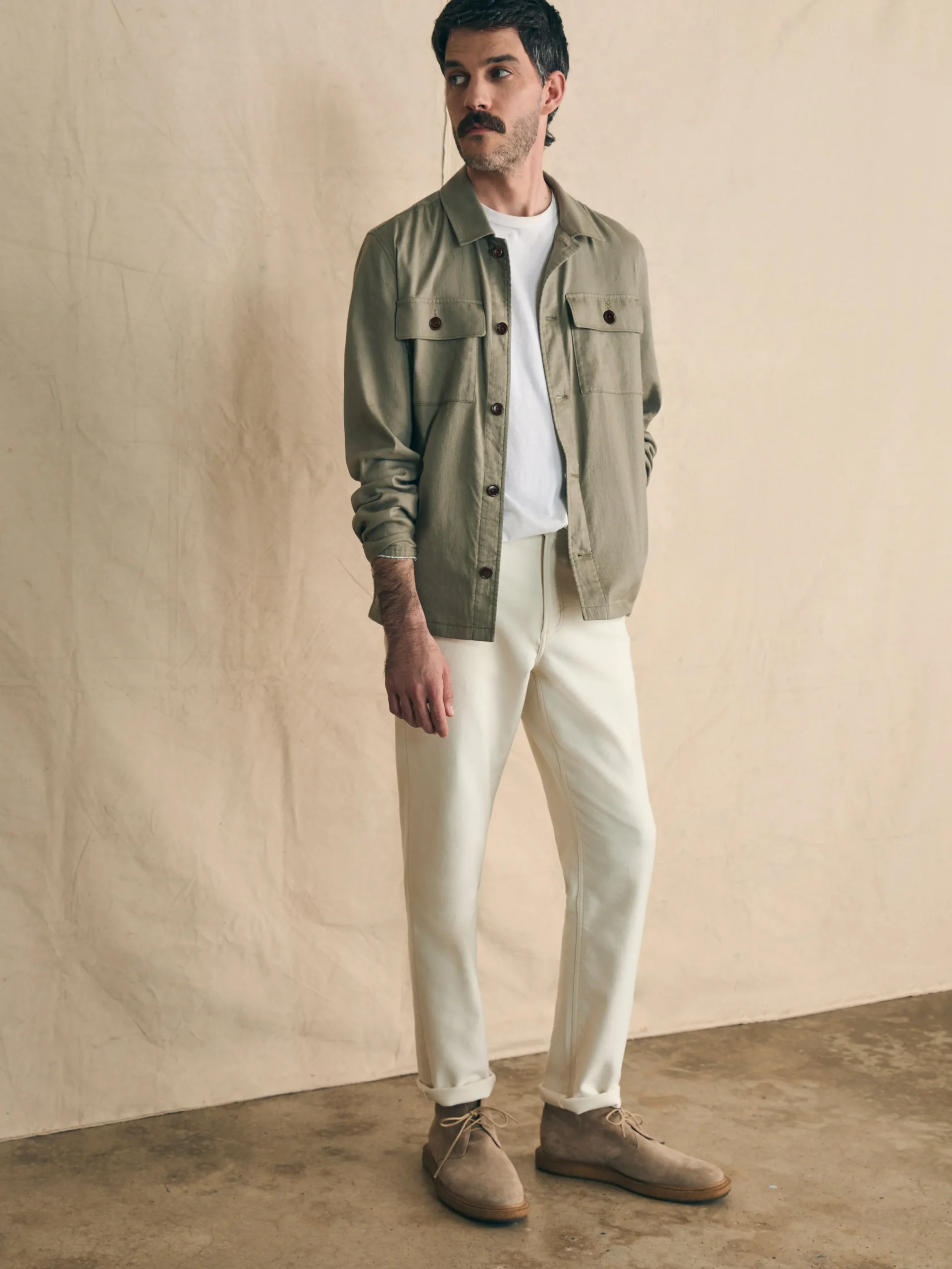 Movement™ Flex Linen Shirt Jacket -*Faherty Brand Clearance