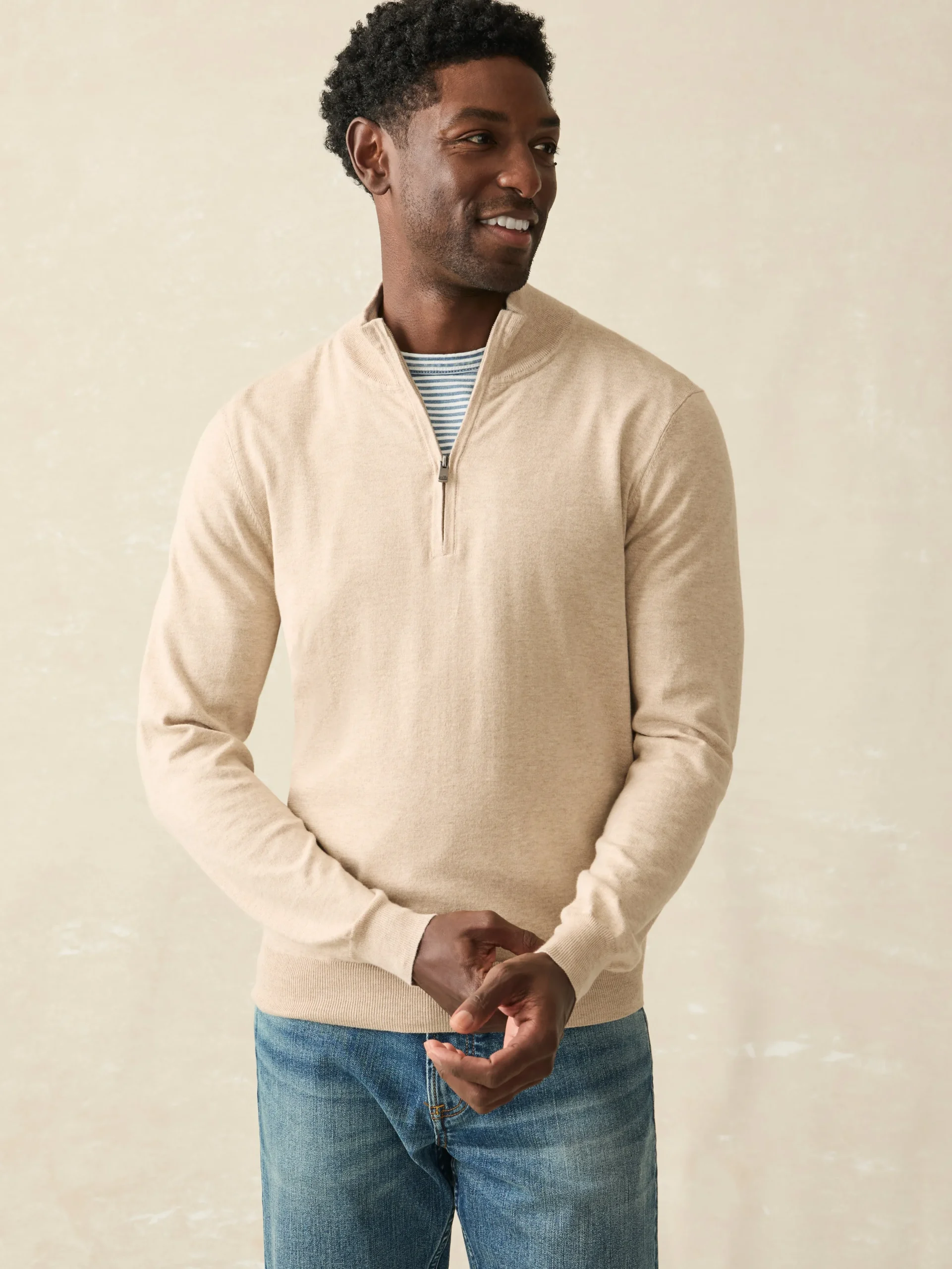 Movement™ Quarter Zip Sweater -*Faherty Brand