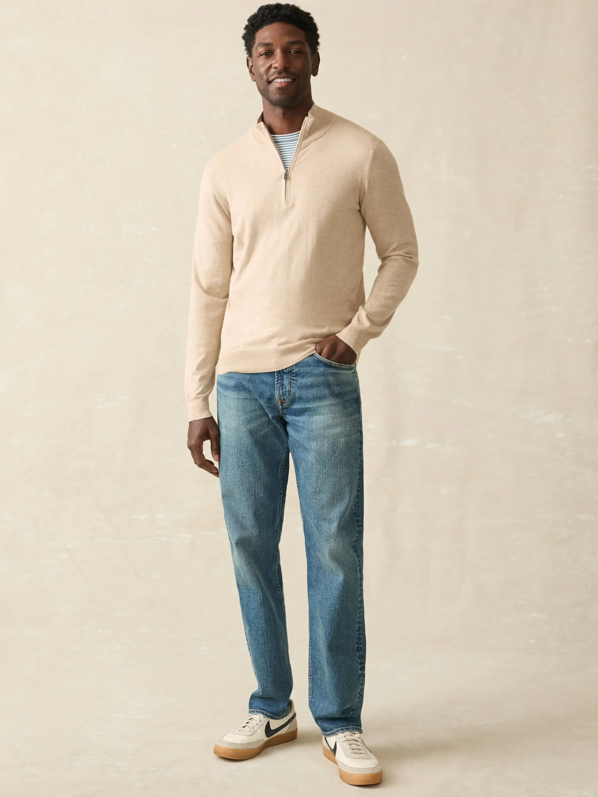 Movement™ Quarter Zip Sweater (Tall) -*Faherty Brand New
