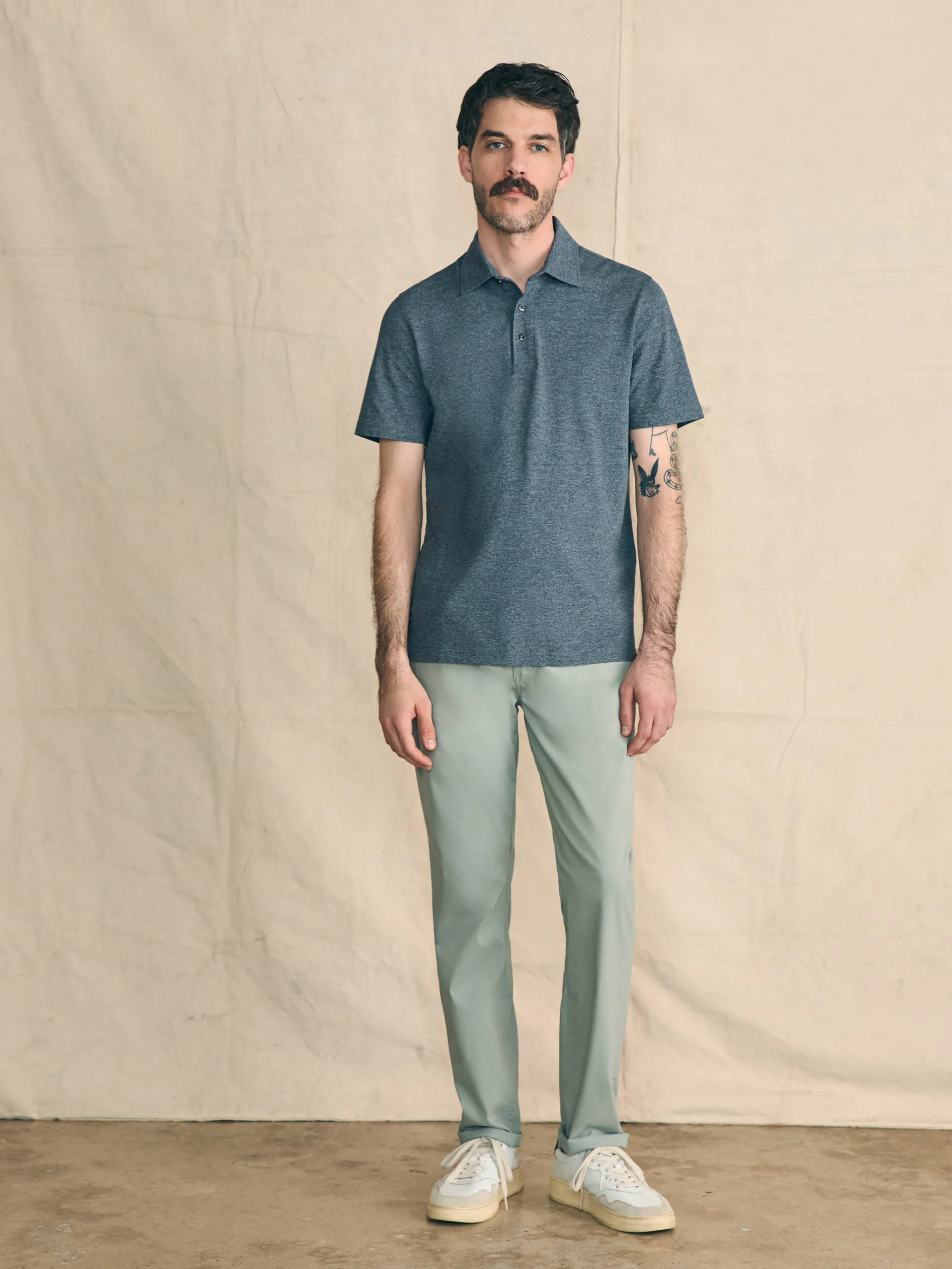Movement™ Short-Sleeve Pique Polo Shirt -*Faherty Brand Clearance