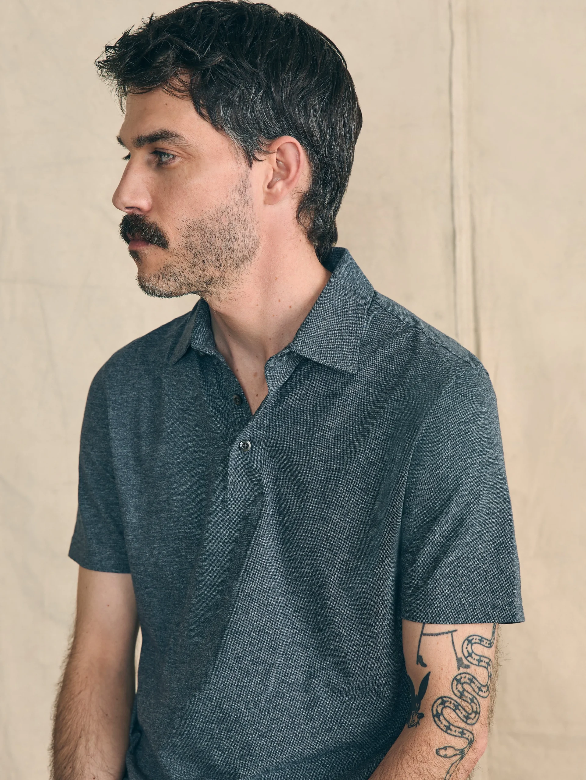 Movement™ Short-Sleeve Pique Polo Shirt -*Faherty Brand Clearance